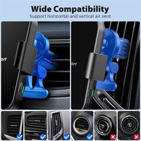 img 1 attached to 📱 Nalwort Wireless Car Charger Mount, 15W/10W/7.5W Qi Car Charger with Metal Frame, Auto-Clamping Air Vent Phone Holder Compatible with iPhone 12/11/Pro/Pro Max, Samsung S21/S20/Note 20