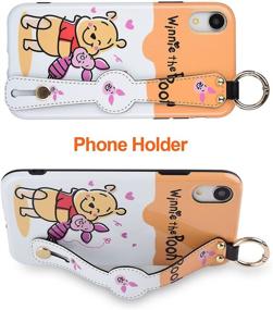 img 1 attached to 📱 Oiluoyu iPhone XR Case - 3D Cute Cartoon Silicone Protective Cover with Wrist Strap and Lanyard, Perfect for Children and Girls - Full Protection