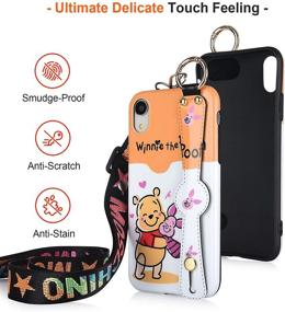 img 3 attached to 📱 Oiluoyu iPhone XR Case - 3D Cute Cartoon Silicone Protective Cover with Wrist Strap and Lanyard, Perfect for Children and Girls - Full Protection