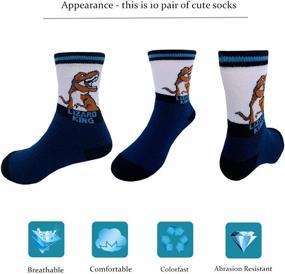 img 2 attached to Boys Socks Dinosaur Youth Cotton