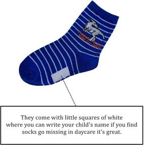 img 1 attached to Boys Socks Dinosaur Youth Cotton