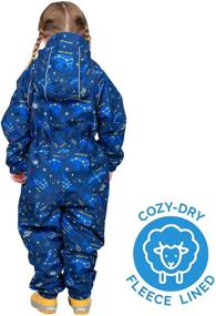 img 3 attached to 🌧️ JAN & JUL Cozy-Dry Waterproof Fleece-Lined Rain Suit: Ultimate Protection for Baby and Toddler