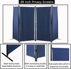 img 2 attached to GOJOOASIS Dividers Folding Privacy Partition