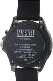 img 3 attached to 🕷️ Marvel Avengers Kids AVG3508 Watch - Black Rubber Band