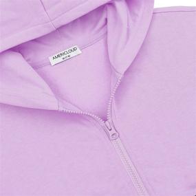 img 3 attached to 👕 AMERICLOUD White Brushed Hooded Sweatshirts for Boys in Fashion Hoodies & Sweatshirts