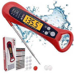 img 4 attached to 🌡️ Fast &amp; Accurate Digital Food Thermometer with Backlight &amp; Calibration for Cooking, Grilling, BBQ, Kitchen, and Outdoor Cooking - Multipurpose Digital Meat Probe