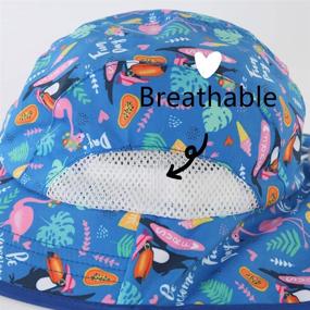 img 3 attached to 👶 Vimfashi Outdoor Baby Boys Sun Hat – Lightweight Wide Brim UPF50+ with Neck Flap