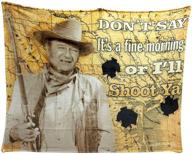 wayne shoot 50x60 throw blanket logo