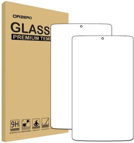 img 4 attached to 📱 Orzero Alcatel A30 8 Inch Tablet Tempered Glass Screen Protector (2 Pack) - Bubble-Free, High Definition, 9H Hardness, Anti-Scratch | Lifetime Replacement