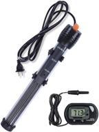 🔥 orlushy submersible aquarium heater: adjustable 30w-500w with free thermometer for marine saltwater & freshwater tanks logo