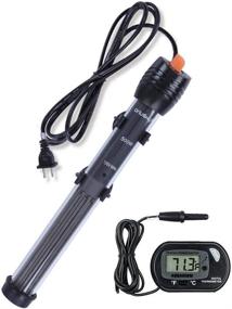 img 4 attached to 🔥 Orlushy Submersible Aquarium Heater: Adjustable 30W-500W with Free Thermometer for Marine Saltwater & Freshwater Tanks