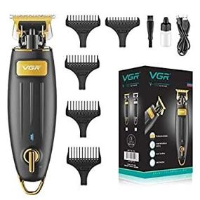 img 4 attached to VGR Hair Clippers for Men - Professional Barber Clippers - Haircutting Kit - Cordless & USB Charging - Model V-192 (Black/Gold)