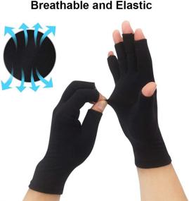 img 1 attached to Compression Rheumatoid Osteoarthritis Fingerless Breathable