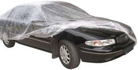 img 2 attached to 🚗 Etopars 12ft X 22ft Clear Plastic Disposable Car Covers - Universal Elastic Band, Waterproof, Rain and Dust Protection for Garage, Temporary Auto Cover