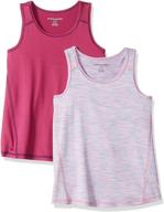 active girls' clothing 2-pack: amazon essentials little heather collection logo