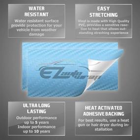 img 2 attached to EZAUTOWRAP Emblem Bowtie Carbon Sticker Exterior Accessories for Vinyl Wraps & Accessories