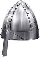 👑 thorinstruments men's silver norman warrior helmet - one size fits most with device logo