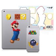 🎮 super mario 6-pack: mario tech decals – waterproof stickers for phone, laptop, water bottle, skateboard – vinyl stickers for boys and girls logo