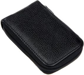 img 1 attached to Genuine Leather Credit Organizer Compact