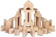 premium melissa & doug solid wood 🧱 building set - unleash creativity with standard building blocks logo