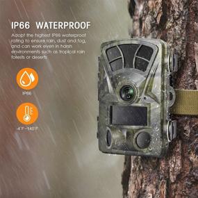 img 1 attached to Heegomn Trail Camera 16MP 1080P Game Cameras for Hunting with 32GB SD Card 📷 - Capture Wildlife in Waterproof HD with Wide-Angle Motion Night Vision and Super Fast Trigger Time!