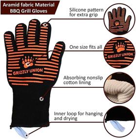 img 1 attached to 🔥 Wooden Grill Scraper- Bristle-Free Wooden Grill Cleaner + Heat Resistant BBQ Gloves: A Perfect BBQ Gift Set for Grill Masters, Dads, Boyfriends, or Fathers Day