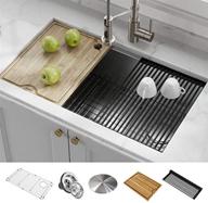 🚰 kraus kwu110-32 kore kitchen single bowl: 32 inch, 32" workstation sink - convenient and stylish logo