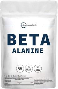 img 4 attached to 🏋️ 1Kg Micro Ingredients Beta Alanine Powder - Pure Beta Alanine Supplement, Amino Energy Pre Workout Support - Non-GMO, 35 Ounce