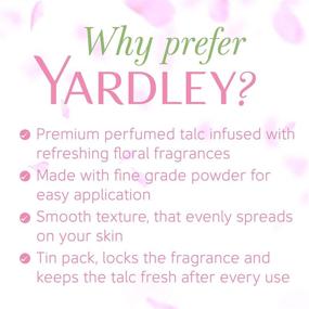 img 2 attached to 🌹 Yardley English Rose Perfumed Talc: Delicate Fragrance, 250g Size