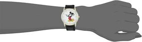 img 3 attached to Металлические часы Mickey Mouse от Disney: стильный кварцевый хронометр для женщин, черного цвета (модель W002755)