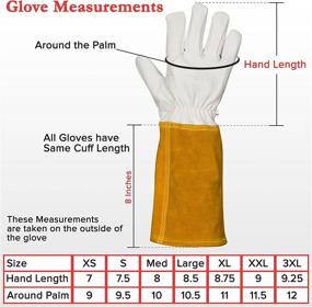 img 3 attached to Durable Kevlar Welding Gloves: Explore Various Sizes for Enhanced Safety