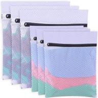 👝 bagail set of 6 mesh laundry bags: essential travel storage & organization solution for sweaters, blouses, hosiery, bras, and more! logo