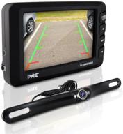 📷 wireless rear view backup camera - 4.3” lcd monitor with distance scale lines - parking/reverse assist - adjustable slim bar cam - marine grade waterproof - night vision leds - pyle plcm4375wir_0 logo