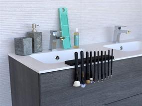 img 2 attached to 🖌️ Maximize Storage Space with the Makeup Brush Drying Rack Space Saver