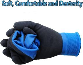 img 2 attached to 🧤 Hanhelp Waterproof Safety Gloves - Enhanced Dexterity for Multi-purpose Use