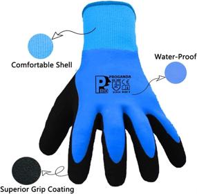 img 3 attached to 🧤 Hanhelp Waterproof Safety Gloves - Enhanced Dexterity for Multi-purpose Use