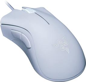 img 4 attached to Игровая мышь Razer DeathAdder Essential: Высокоточный оптический сенсор 6400 DPI, программируемые кнопки, механические переключатели, резиновые боковые ручки - Mercury White.