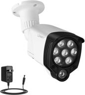 🌙 lonnky ir illuminator wide angle 8-leds 90 degree 100ft infrared flood light for outdoor cctv security cameras, ip camera, bullet camera, dome camera - enhanced visibility for night surveillance (white) logo