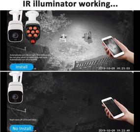 img 3 attached to 🌙 LONNKY ИК-осветитель широкого угла 8-светодиодный 90-градусный 30-метровый инфракрасный фонарь для наружных камер видеонаблюдения, IP-камеры, камеры типа bullet и dome - улучшенная видимость для ночного наблюдения (белый)