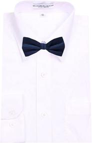 img 1 attached to B PBT ADF 23 Boys Pre Tied Bowtie Navy Boys' Accessories ~ Bow Ties