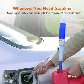 img 2 attached to 🔋 Sailnovo Battery Operated Liquid Transfer Pump - Multi-Use Hand Fuel Pump for Gasoline, Oil, Fuel, and Water