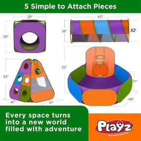 img 2 attached to Ultimate Fun for Little Hoop Stars: Playz 5 Piece Basketball Playhouse for Toddlers