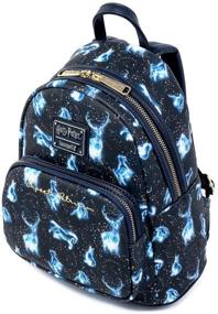 img 2 attached to Loungefly Harry Potter Expecto Patronus Women's Shoulder Bag Purse - All Over Print, Double Strap Design