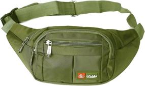 img 4 attached to 🎒 Adjustable Toudorp Fanny Pack with 4 Pockets, Ideal for Men and Women - Perfect for Running, Cycling, and Fishing, Waist/Bum Bag with an Adjustable Belt (26-44 inches)