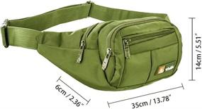 img 3 attached to 🎒 Adjustable Toudorp Fanny Pack with 4 Pockets, Ideal for Men and Women - Perfect for Running, Cycling, and Fishing, Waist/Bum Bag with an Adjustable Belt (26-44 inches)