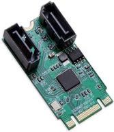 🔌 asm1061r m.2 b+m ключ 22x42 pcie шина для sata 6 g iii raid-карты расширения с 2 портами, si-ada40126 логотип