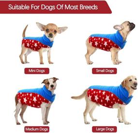 img 1 attached to 🐶 IDOMIK Reversible Dog Winter Coat for Small, Medium, & Large Breeds - Cold Weather Vest/Clothes with Harness Hole - Warm Fleece Pet Jacket for Dogs & Cats - Cozy Apparel with Stand-Up Collar