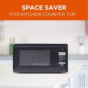 img 1 attached to 🍽️ Commercial Chef CHCM11100B Countertop 1.1 Cubic Feet Microwave Oven - 1000 Watt, Black Front & Cabinet