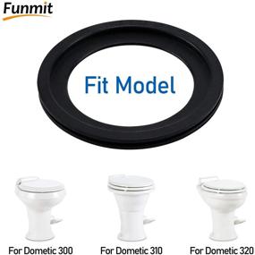 img 2 attached to Top-rated Funmit Upgraded 385311658 Flush Ball Seal Replacement for Dometic 300 310 320 RV Toilets - Perfect Gasket Replacement for Motorhome Camper and Trailer Toilets!