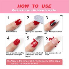img 1 attached to 💅 Gel Nail Polish Remover (2PCS) - Professional Gel Polish Remover for Nail Art Lacquer | Easily & Quickly Remove Gel Nail Polish | Gentle on Nails | 15ml